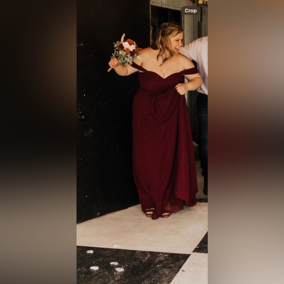 Azazie Maroon Bridesmaid dress! - Picture 1 of 2